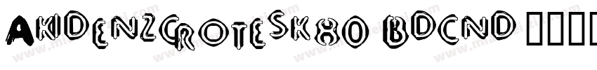 Akidenzcrotesk80 Bdcnd字体转换